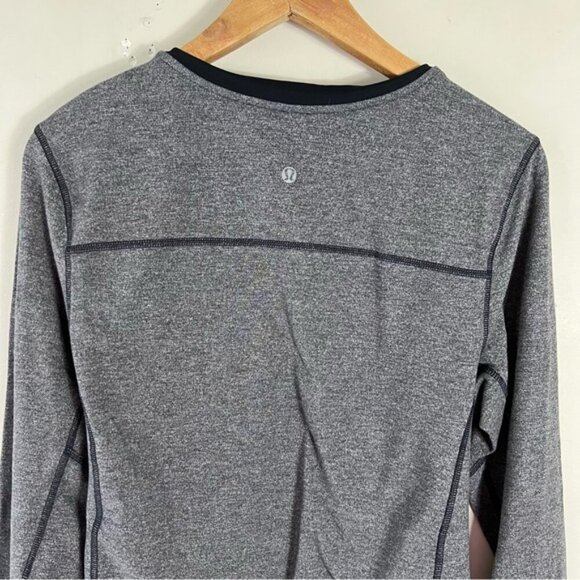 Lululemon Metal Vent Tech Long Sleeve Shirt Mens Grey Performance Active Small - Picture 4 of 11